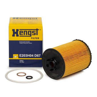 compare product Hengst Oil Filter E203H04D67 / 091 06014 045