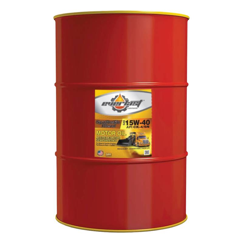 Everlast Heavy-Duty Motor Oil Synt-Bln Diesel CK-4 15W-40 55GL