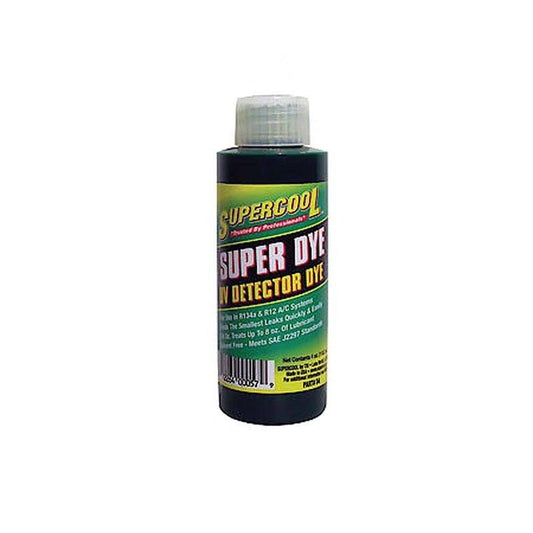 SUPERCOOL DYE UV Leak Detector..safe and effective for R134a, R1234yf, Hybrid 4oz