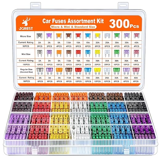 300 Pcs Car Fuse Assortment Kit