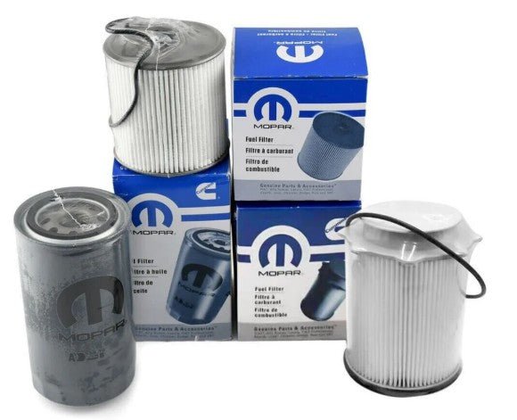 Mopar Oil & Fuel Filter Kit – OEM Set 3 – 68157291AA, 68436631AA, 5083285AA – fits for 2019–2022 Ram 6.7L