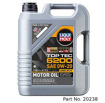 compare product Liqui Moly Motor Oil Synthetic Gasoline and Diesel Top Tec 6200 SAE 0W-20 5Lt/5.28Qt