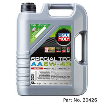 compare product Liqui Moly Heavy-Duty Motor Oil Synthetic Diesel Special Tec AA SAE 5W-40 5Lt/5.28Qt