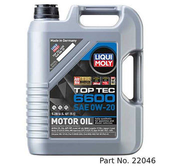 compare product Liqui Moly Motor Oil Synthetic Gasoline and Diesel Top Tec 6600 SAE 0W-20 5Lt/5.28Qt
