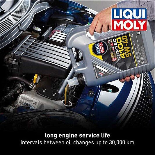 Liqui Moly Motor Oil Synthetic Gasoline and Diesel Top Tec 4100 SAE 5W-40 5Lt/5.28Qt