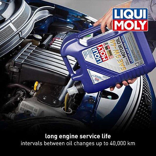 Liqui Moly Motor Oil Synthetic Gasoline and Diesel Leichtlauf High Tech SAE 5W-40 5Lt/5.28Qt