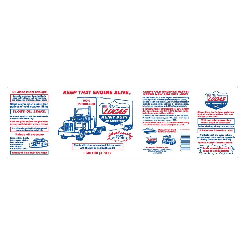 LUCAS Oil HEAVY DUTY Stabilizer 1GL