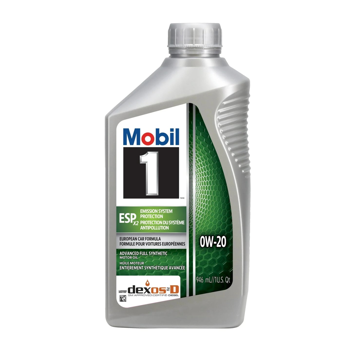 MOBIL 1 ESP X2 Motor Oil Full Synthetic SAE 0W-20 1Qt