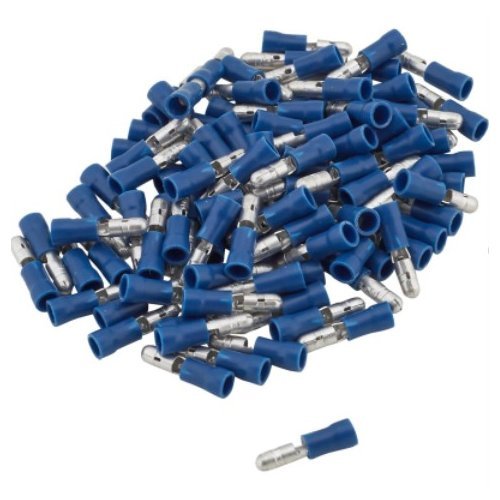 Male Connectors Bullet 16-14 Blue.157 / 100 Pcs