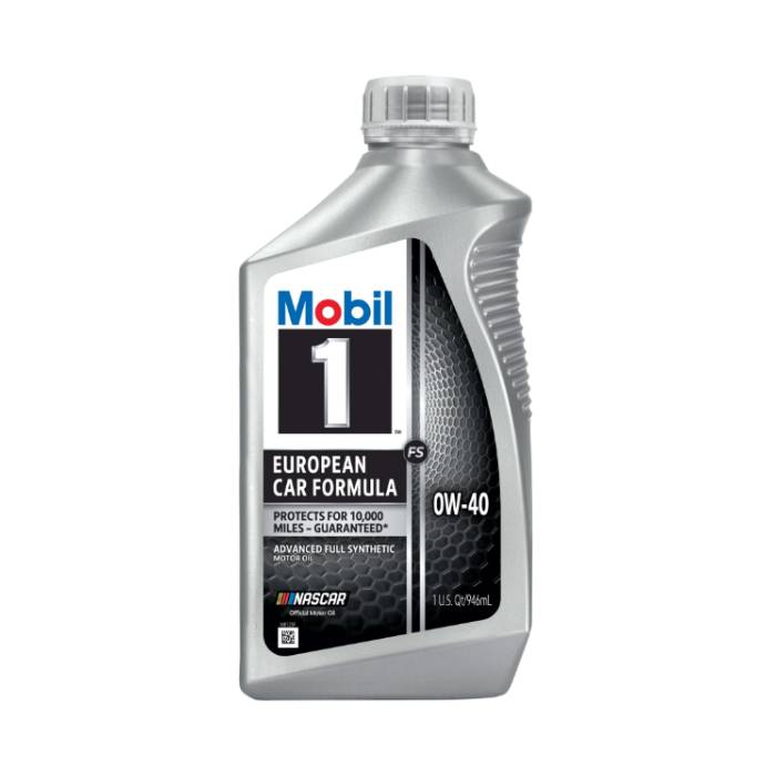Mobil-1 Motor Oil Full Synthetic FS European Car Formula SAE 0W40 1Qt