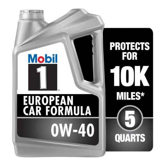 Mobil-1 Motor Oil Full Synthetic FS European Car Formula SAE 0W40 5Qt
