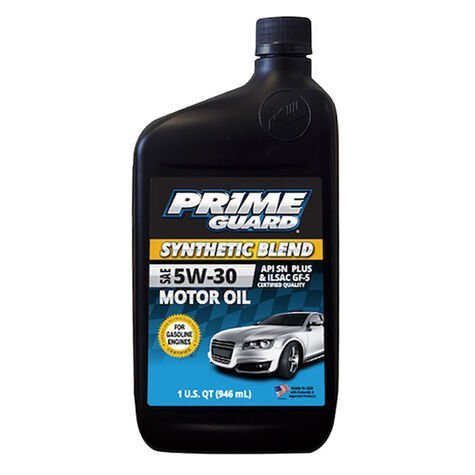 Prime Guard Motor Oil Synthetic Blend SAE 5W-30 1Qt