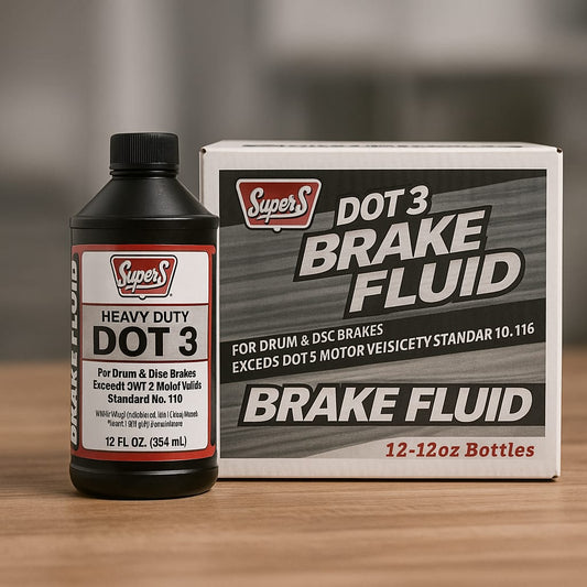 Super S Brake Fluid DOT 3 Heavy Duty 12oz