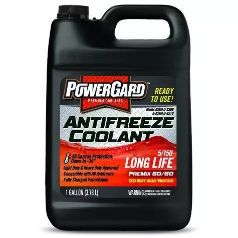 Antifreeze Coolant Pre-Diluted Long Life RED Heavy-Duty POWER GARD 1GL