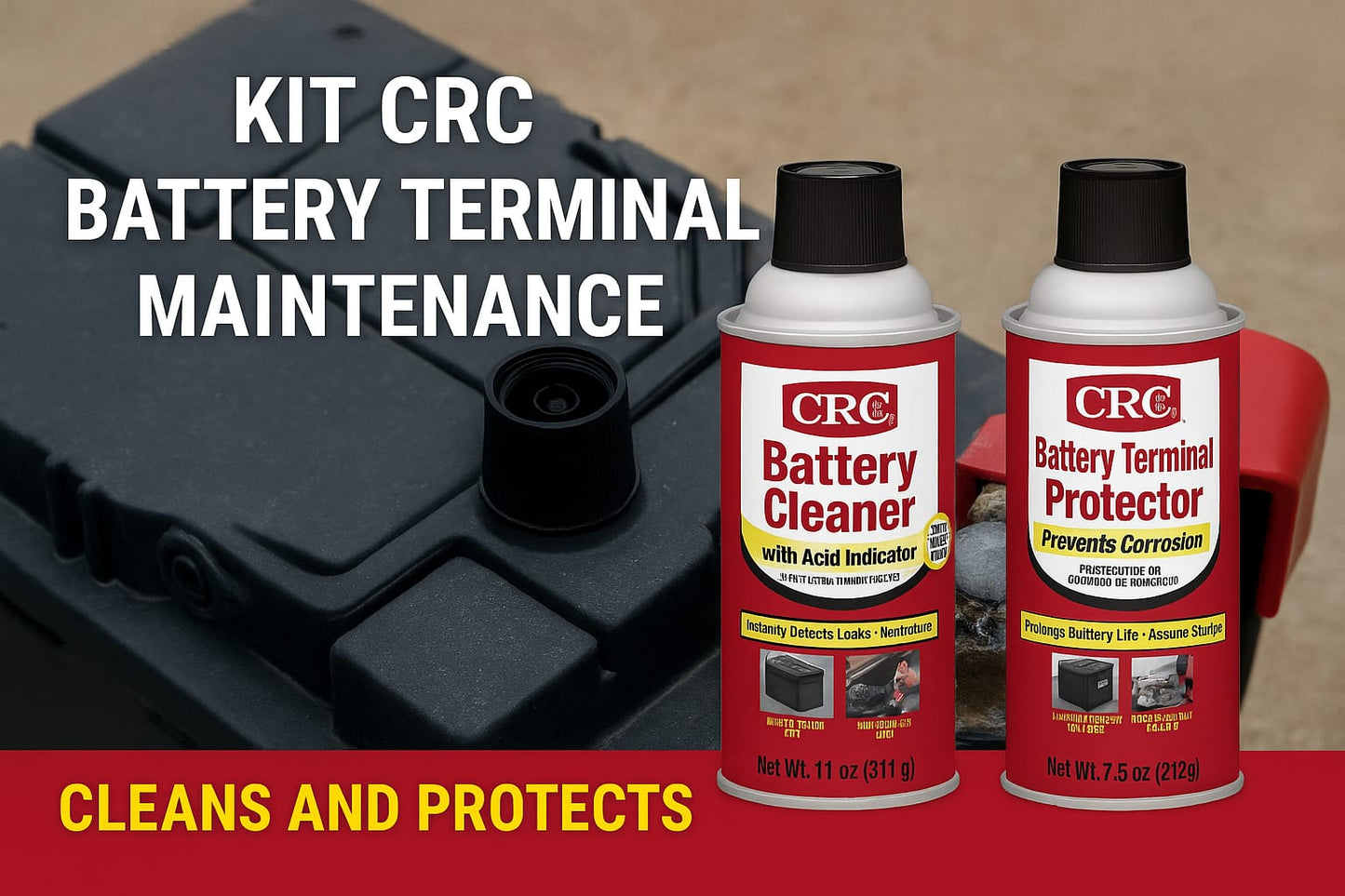 CRC kit for Battery Terminal maintenance - Clean And protects