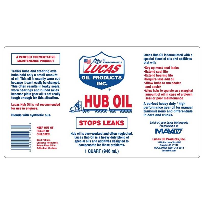 LUCAS Hub Oil Stop Leaks