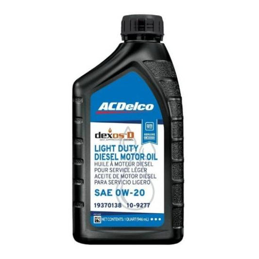 ACDelco Motor Oil Synthetic SAE 0W20 1Qt