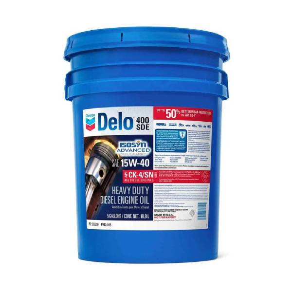 Chevron Delo Heavy-Duty Motor Oil Synt-Bln Diesel 15W-40 5GL