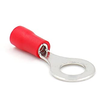 Rings Connectors 22-16 Fastener 1/4" Red 100Pcs