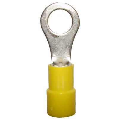 Rings Connectors 12-10 Fastener 1/4" Yellow 100 pcs