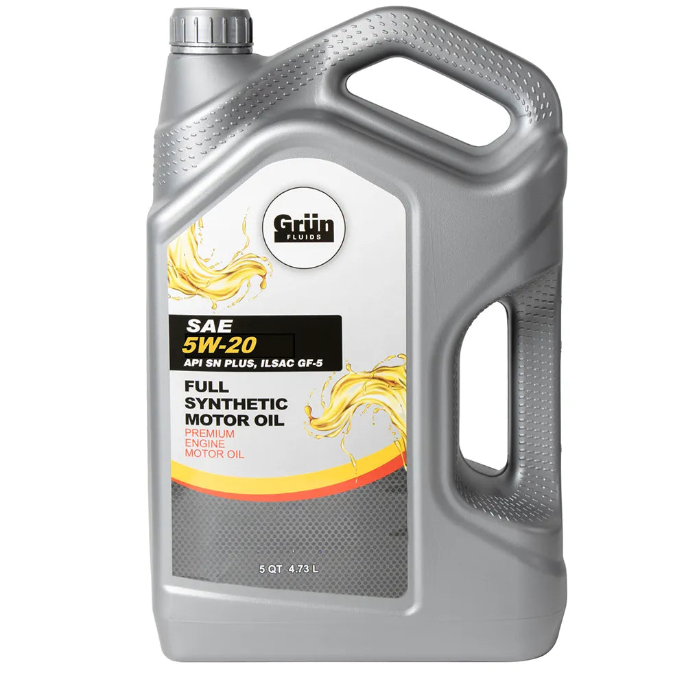Grün SAE 5W-20 Full Synthetic Motor Oil, API SN PLUS, ILSAC GF-5 3x5 QT