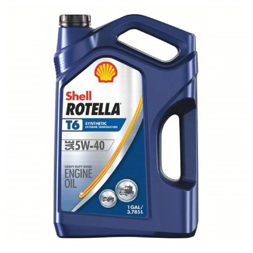 Shell Rotella T6 Heavy-Duty Motor Oil Synthetic Diesel 5W-40 1GL