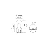 Standard Miniature Bulb 7440NA - 12V 21W Automotive Light Bulb (10 Units)