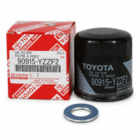 Toyota Oil Change Kit – Filter 90915-YZZF2 + Drain Plug Gasket 90430-12031 – 2 Pieces