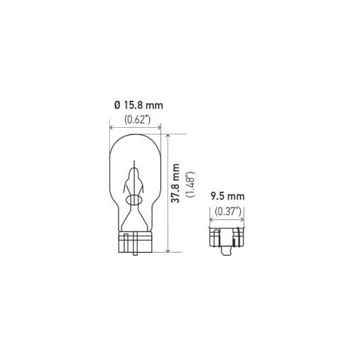 Standard Miniature Bulb 912 - 12V 13W Automotive Light Bulb (10 Units)