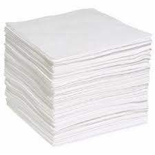 Taskbrand® Light Weight Meltblown Oil Only Pads White 15" x 15" 200/Bale