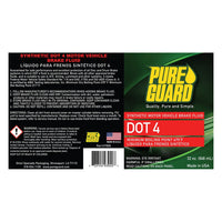 Pure Guard Synthetic Brake Fluid DOT 4 32oz