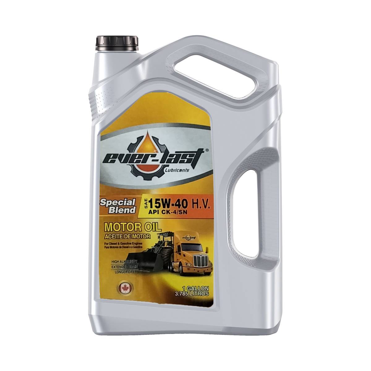 Everlast Heavy-Duty Motor Oil Syn-Bln 15W40 API CK-4/SN 1GL