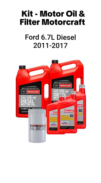 compare product Motorcraft Kit – Engine Oil & Filter for Ford 6.7L Diesel (2011–2017)