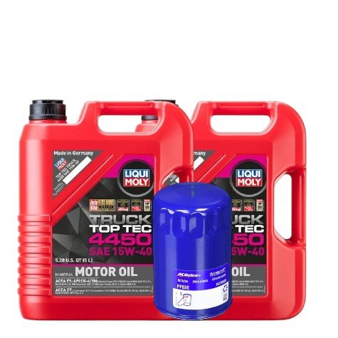 ACDelco PF63 Oil Filter Kit with Liqui Moly 15W-40 Oil