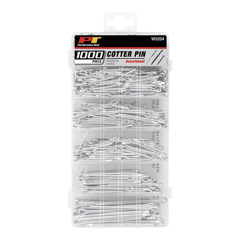 COTTER PIN ASSORTMENT KIT 1000 Pcs W5204