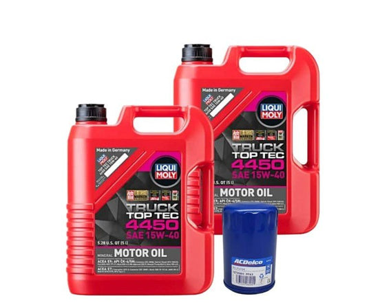 ACDelco PF63 Oil Filter Kit with Liqui Moly 15W-40 Oil