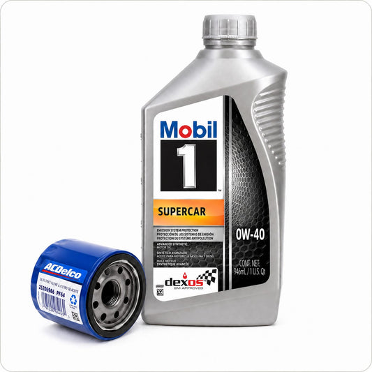 Mobil 1 Supercar 0W-40 dexosR Oil Change Kit with ACDelco PF64 Filter – 2023–2026 Chevrolet Corvette 6.2L LT2