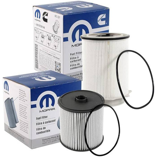 Kit Mopar Fuel Filter 68157291AA, 68436631AA / OEM Set 2 for 2019–2022 Dodge Ram 6.7L