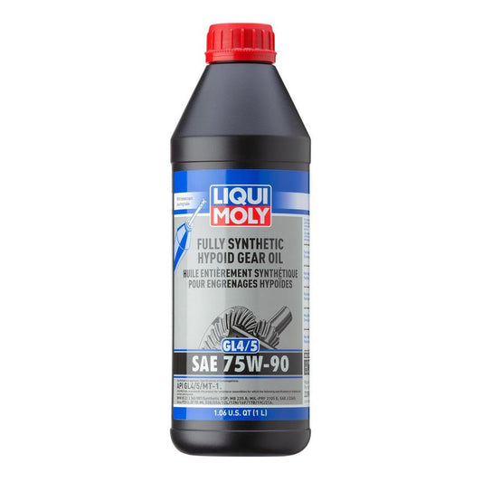 LIQUI MOLY Fully Synthetic Hypoid Gear Oil GL4/5 SAE 75W-90 - 1 Liter
