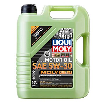 Liqui Moly Motor Oil Synthetic Molygen New Gener­a­tion SAE 5W-30 5Lt/5.28Qt