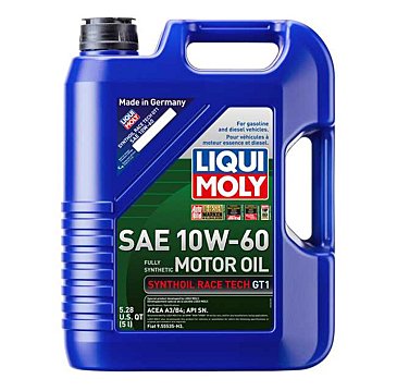 Liqui Moly Synthoil Gasoline Race Tech GT1 10W-60 5Lt/5.28Qt