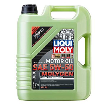 Liqui Moly Motor Oil Synthetic Molygen New Gener­a­tion SAE 5W-50 5Lt/5.28Qt