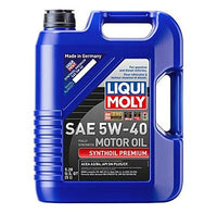 Liqui Moly Motor Oil Synthetic Gasoline and Diesel Synthoil Premium SAE 5W-40 5Lt/5.28Qt