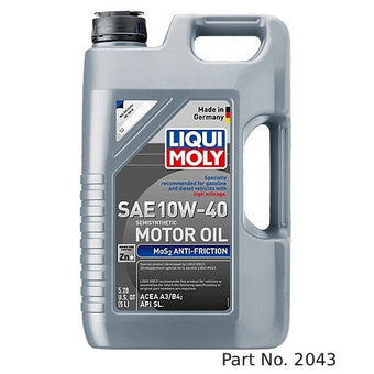 compare product Liqui Moly Motor Oil Synthetic MoS2 Antifric­tion SAE 10W-40 Blend Gasoline and Diesel 5Lt/5.28Qt