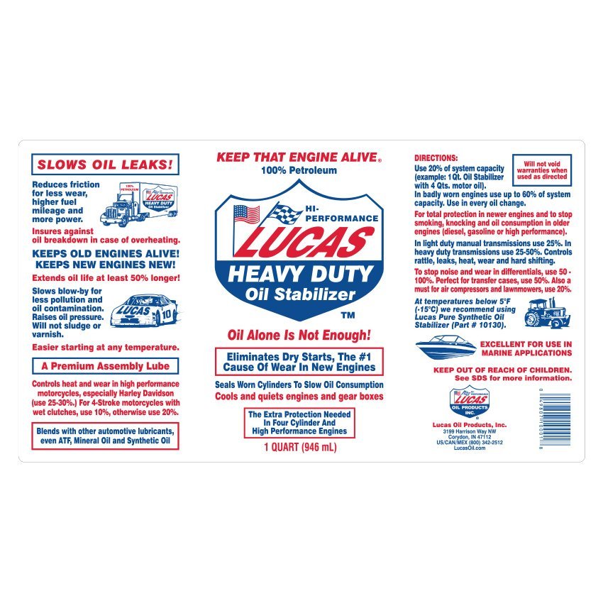 LUCAS Oil HEAVY DUTY Stabilizer 32oz