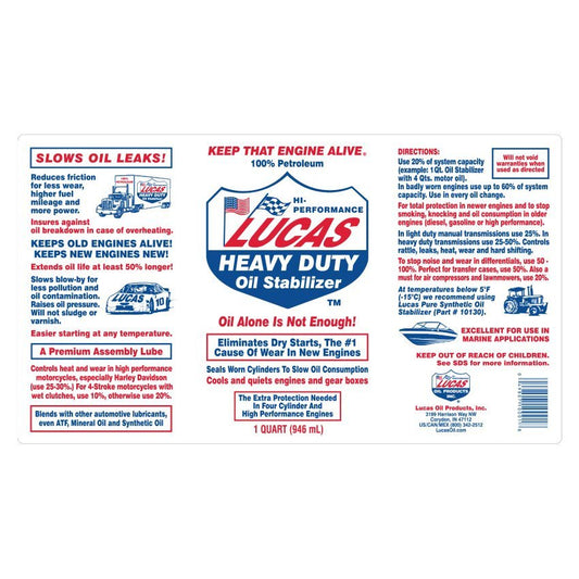 LUCAS Oil HEAVY DUTY Stabilizer 32oz