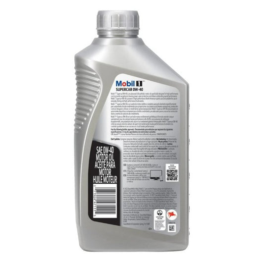 Mobil-1 Motor Oil Advanced Synthetic SAE 0W-40 1Qt