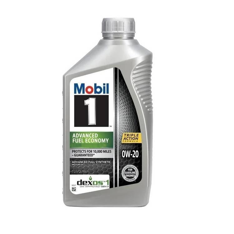 Mobil-1 Motor Oil Synthetic Advanced Fuel Economy SAE 0W20 1Qt