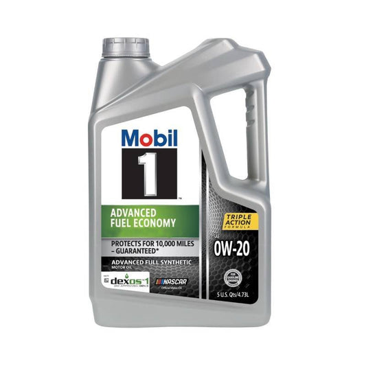 Mobil-1 Motor Oil Synthetic Advanced Fuel Economy SAE 0W20 5Qt