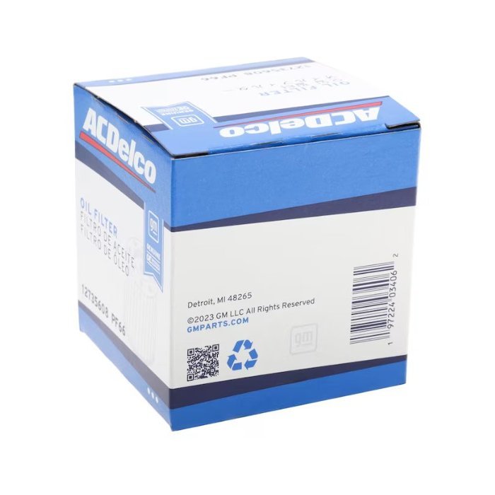 ACDelco Oil Filter PF66 / 12735608